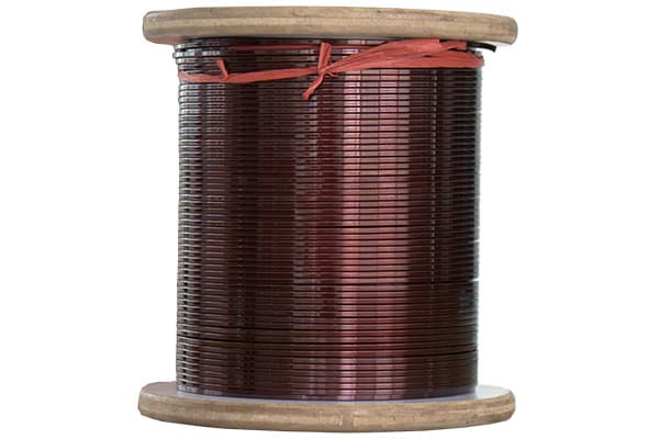 Enameled square copper wire